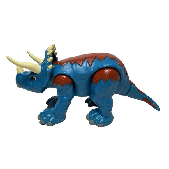 Fisher Price Imaginext Triceratops Jurassic World Dino Riders Dinosaur Lot of 3 - Picture 12 of 12